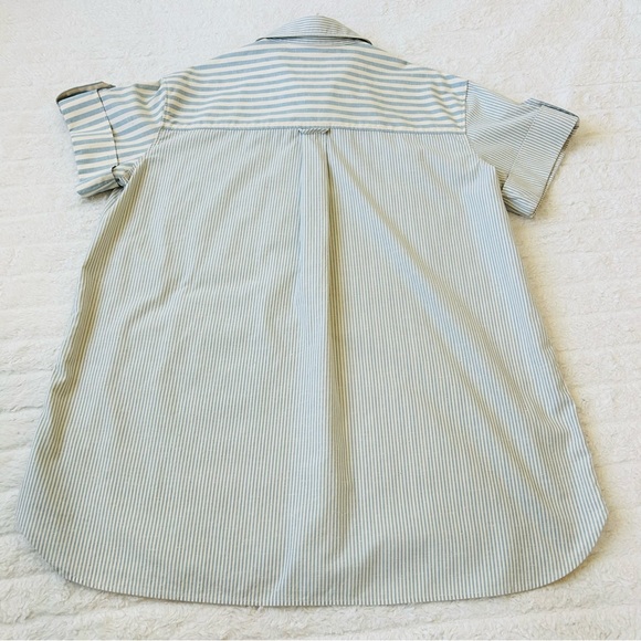 SEZANE Celia Dress Blue White Stripe Wmn’s Sz Small Chic stylish French Vibes - Picture 5 of 12